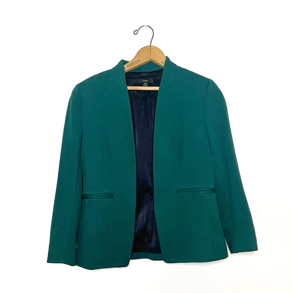 J Crew | Green Structured Blazer